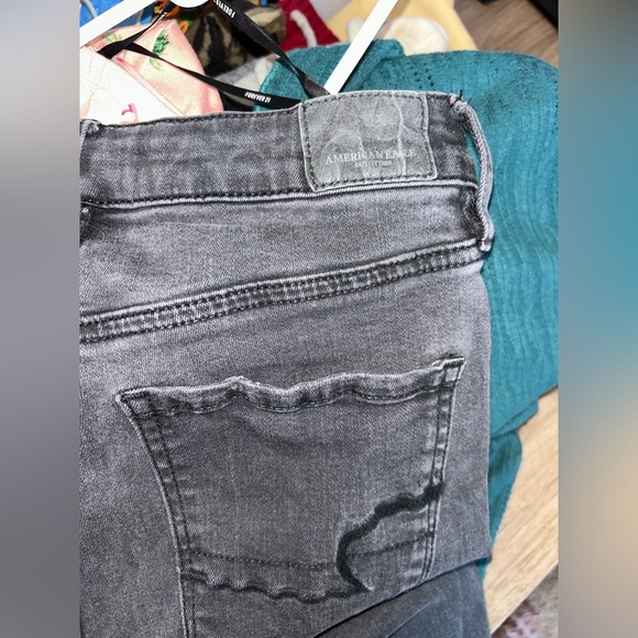 American Eagle super high-rise stretch X ripped skinny jeans jeggings - Picture 5 of 7